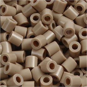 Fuse Beads, size 5x5 mm, hole size 2,5 mm, medium, beige (32248), 6000 pc/ 1 pack [HOB-751061]