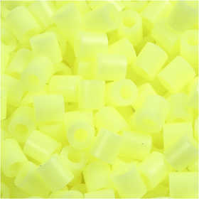 Fuse Beads, size 5x5 mm, hole size 2,5 mm, medium, pastel yellow (32244), 1100 pc/ 1 pack [HOB-751160]