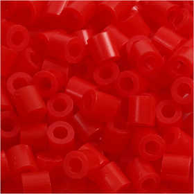 Fuse Beads, size 5x5 mm, hole size 2,5 mm, medium, light red (32225), 1100 pc/ 1 pack [HOB-751190]