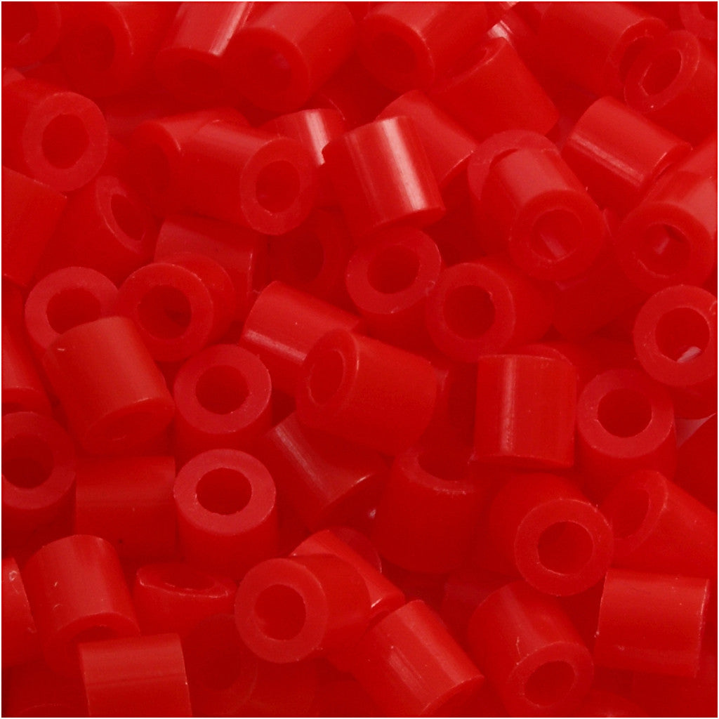 Fuse Beads, size 5x5 mm, hole size 2,5 mm, medium, light red (32225), 6000 pc/ 1 pack [HOB-751191]
