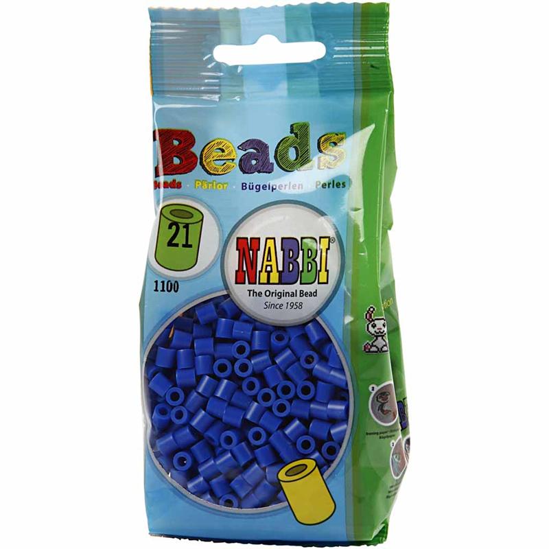 Fuse Beads, size 5x5 mm, hole size 2,5 mm, medium, dark blue (32232), 1100 pc/ 1 pack [HOB-751210]