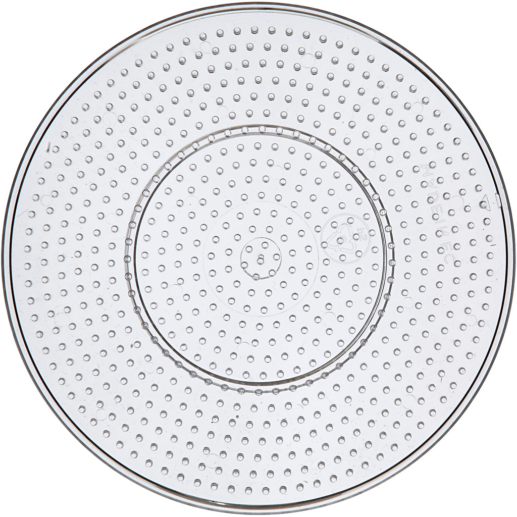 Peg Board, Large round, dia. 15 cm, medium, clear