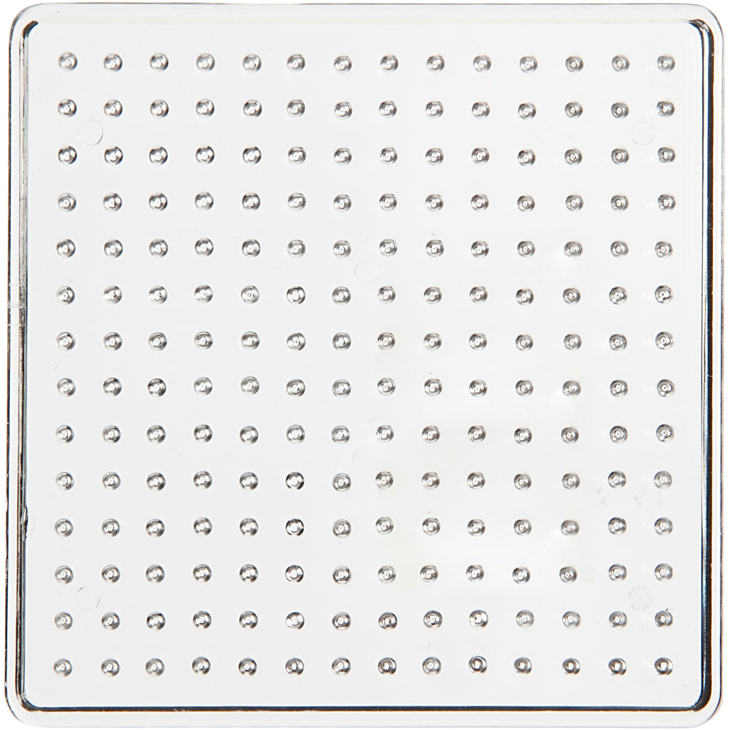 Peg Board, size 7x7 cm, medium, clear