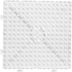 Peg Board, large square, size 15x15 cm, JUMBO, clear, 1 pc [HOB-75322]