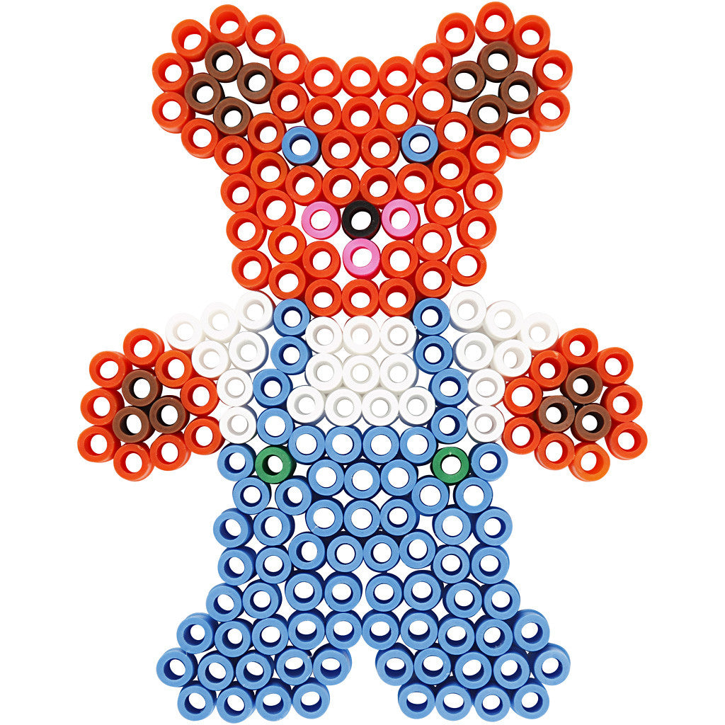 Peg Board, Teddy bear, car, deer, duck and rabbit, size 16x19,5-19x24 cm, JUMBO, clear, 5 pc/ 1 pack [HOB-75323]