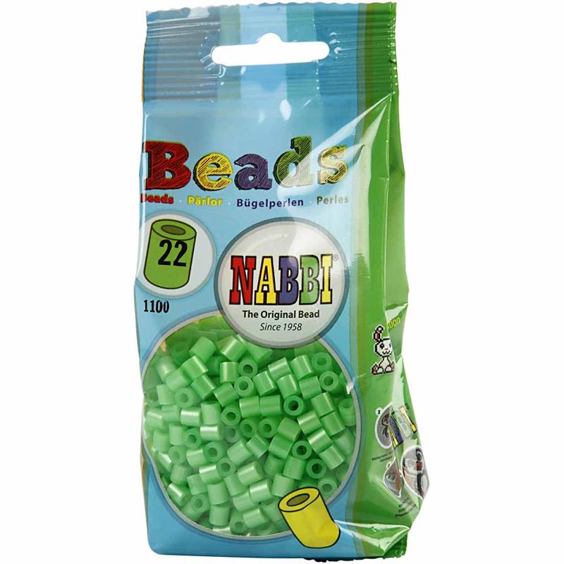 PhotoPearls, size 5x5 mm, hole size 2,5 mm, medium, green mother-of-pearl (22), 1100 pc/ 1 pack [HOB-755220]