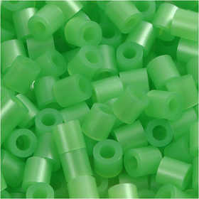 PhotoPearls, size 5x5 mm, hole size 2,5 mm, medium, green mother-of-pearl (22), 6000 pc/ 1 pack [HOB-75522]