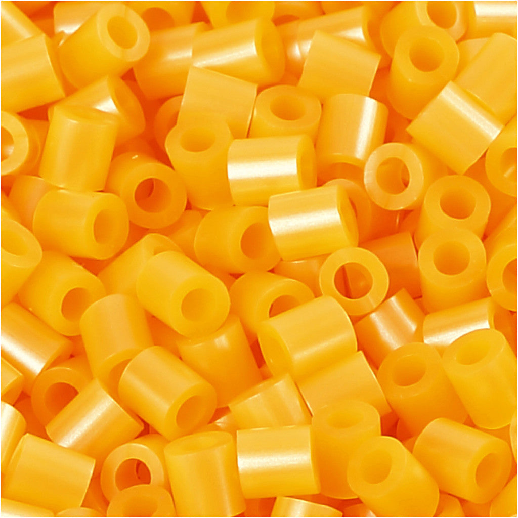 PhotoPearls, size 5x5 mm, hole size 2,5 mm, medium, apricot (29), 1100 pc/ 1 pack [HOB-755290]