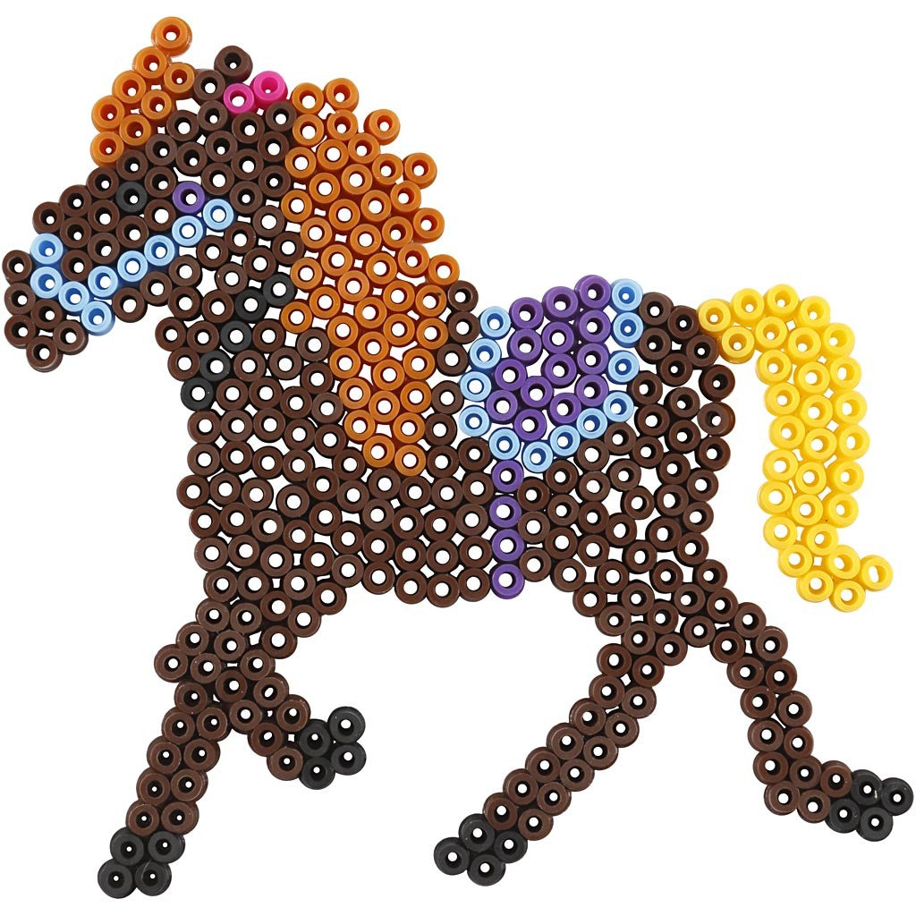 Peg Board, duck, elephant, giraffe, bear, horse and fish., size 10x11-13x16,5 cm, medium, 6 pc/ 1 pack [HOB-75594]