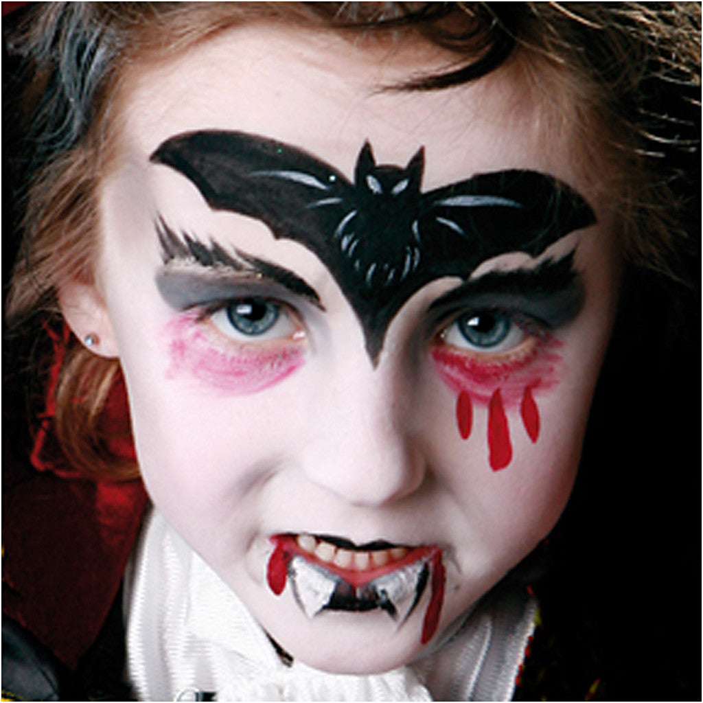 Eulenspiegel Face Paint - Motif Set, dracula, assorted colours, 1 set [HOB-76104]