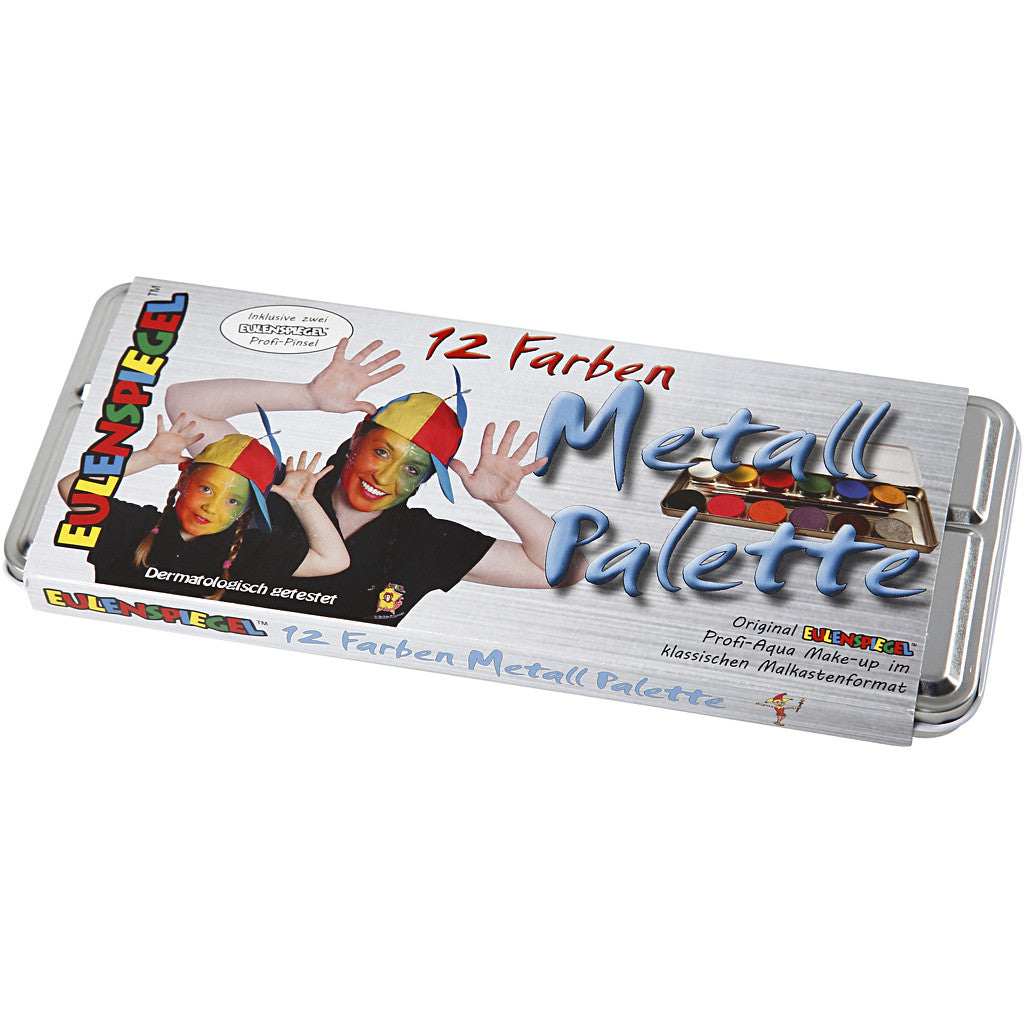 Water-Based Face Paint, assorted colours, 12 colour/ 1 set [HOB-76136]