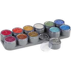 Water-based Face Paint Palette, mother of pearl colours, 12x15ml/ 1 pc [HOB-77061]