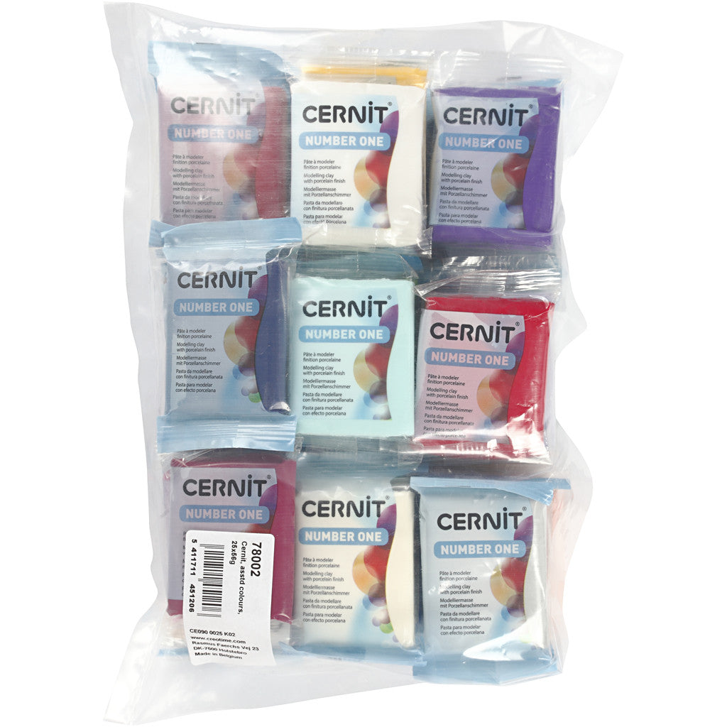 Cernit, Content may vary , assorted colours, 25x56 g/ 1 pack [HOB-78002]