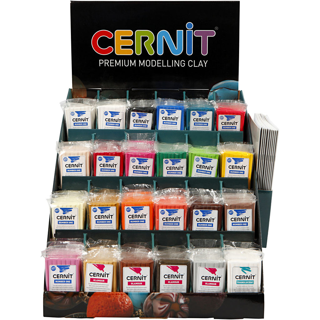 Cernit, assorted colours, 24x6 pack/ 1 pack [HOB-78004]