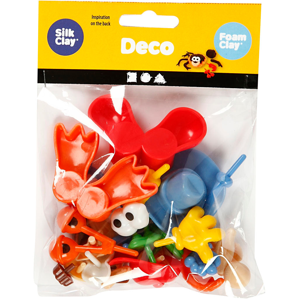 Body Parts, size 0,8-6,8 cm, assorted colours, 26 pc/ 1 pack [HOB-78267]