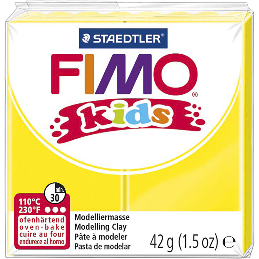 FIMO® Kids Clay, yellow, 42 g/ 1 pack [HOB-78521]