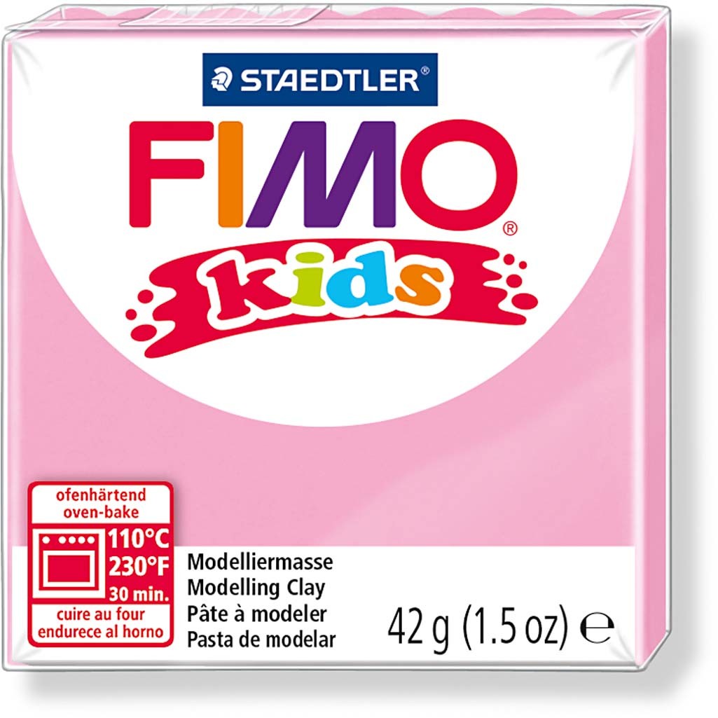 FIMO® Kids Clay, rose, 42 g/ 1 pack [HOB-78523]