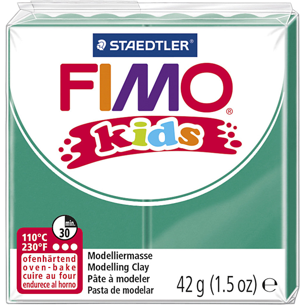FIMO® Kids Clay, green, 42 g/ 1 pack [HOB-78529]