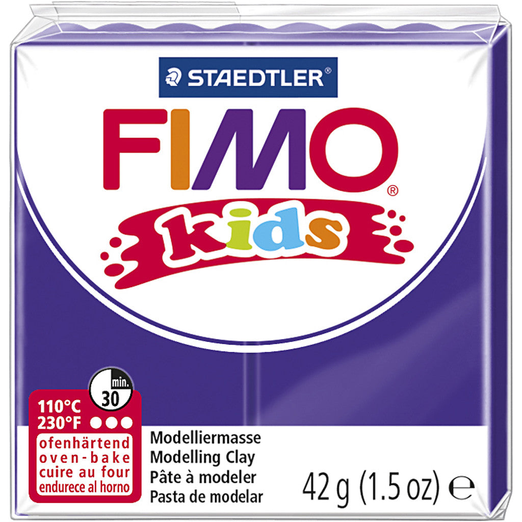 FIMO® Kids Clay, purple, 42 g/ 1 pack [HOB-78531]