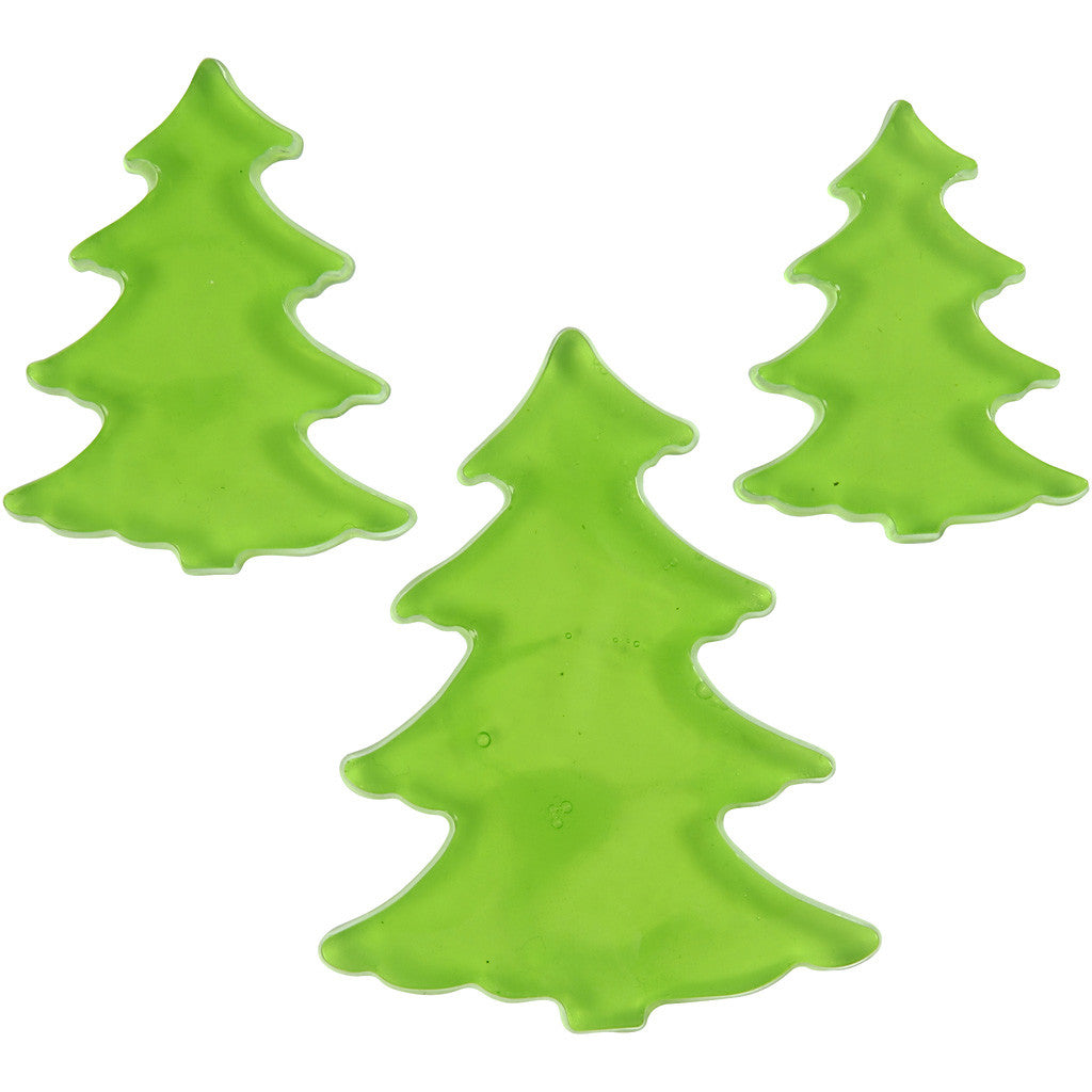 Casting Mould, fir tree, H: 6+8+10 cm, D. 9 mm, size 14,9x22 cm, 1 pc [HOB-78636]