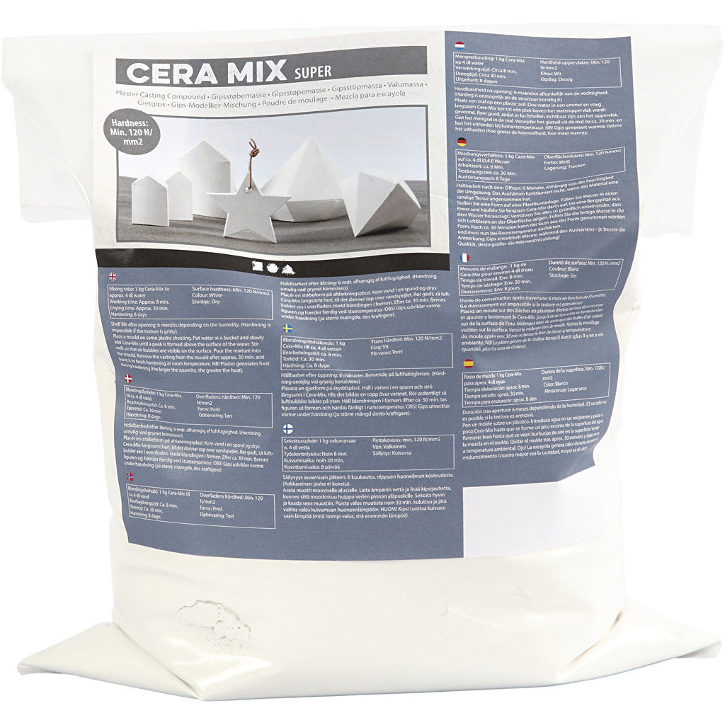Cera-Mix Super Casting Plaster, white, 5 kg/ 1 pack [HOB-78640]
