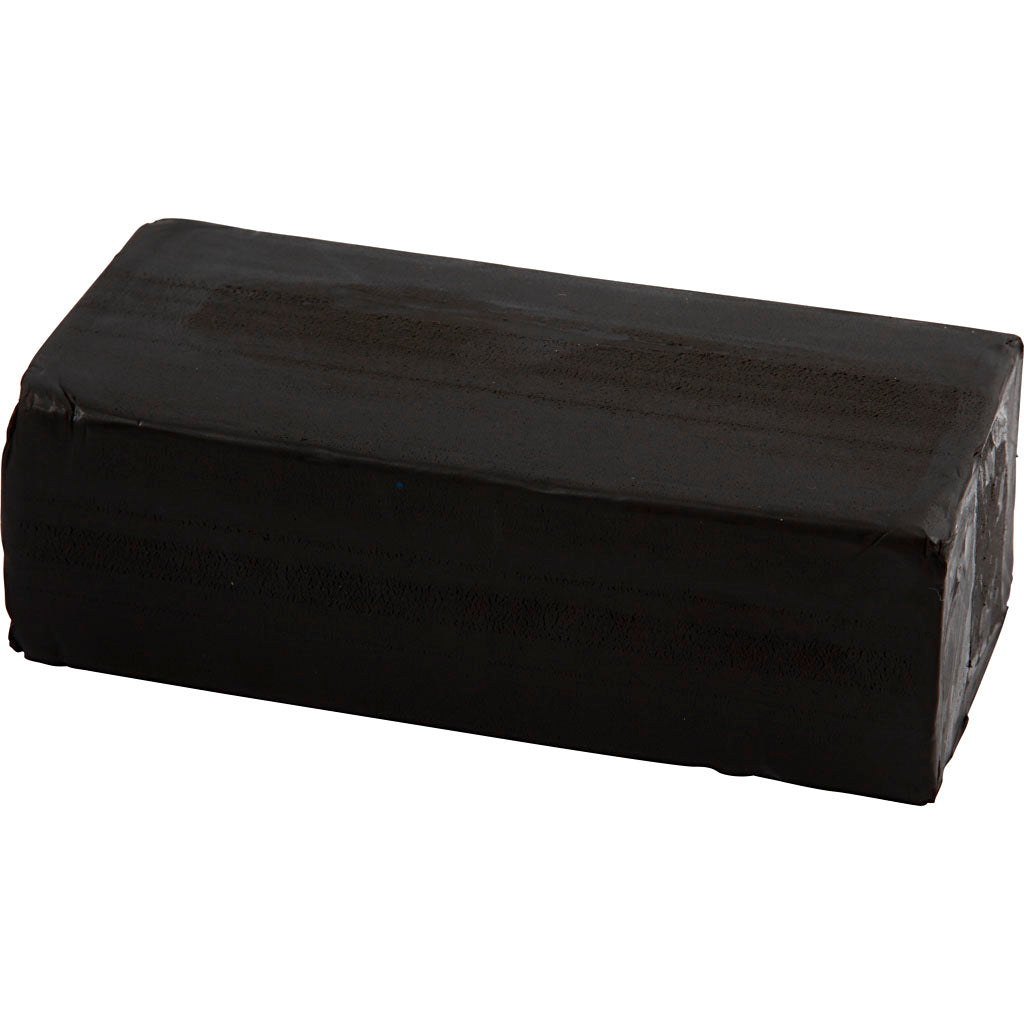 Modelling Clay, size 13x6x4 cm, black, 500g
