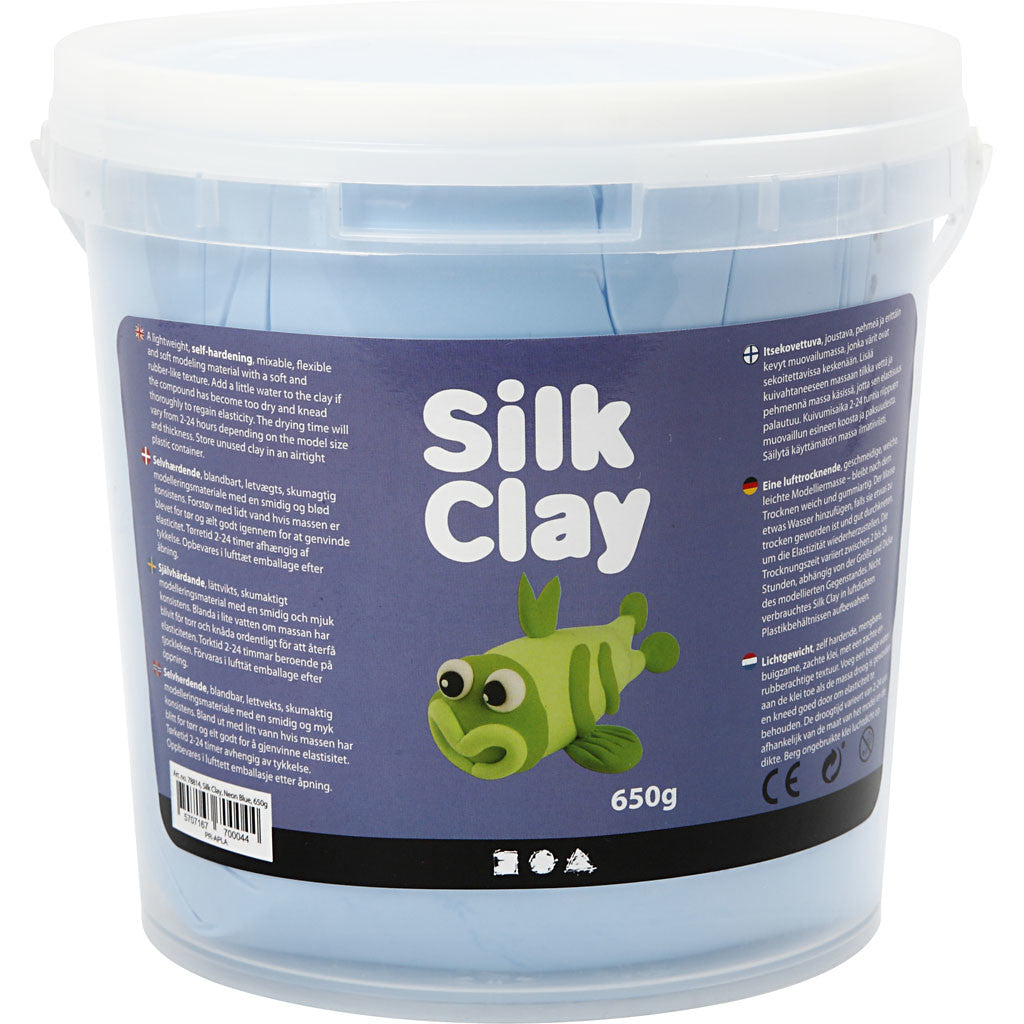 Silk Clay®, neon blue, 650 g/ 1 bucket [HOB-78814]