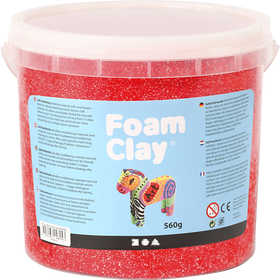 Foam Clay®, red, 560 g/ 1 bucket [HOB-78823]