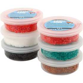 Foam Clay®, christmas colours, 6x14 g/ 1 pack [HOB-78844]