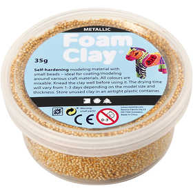 Foam Clay®, metallic, gold, 35 g/ 1 tub [HOB-78918]