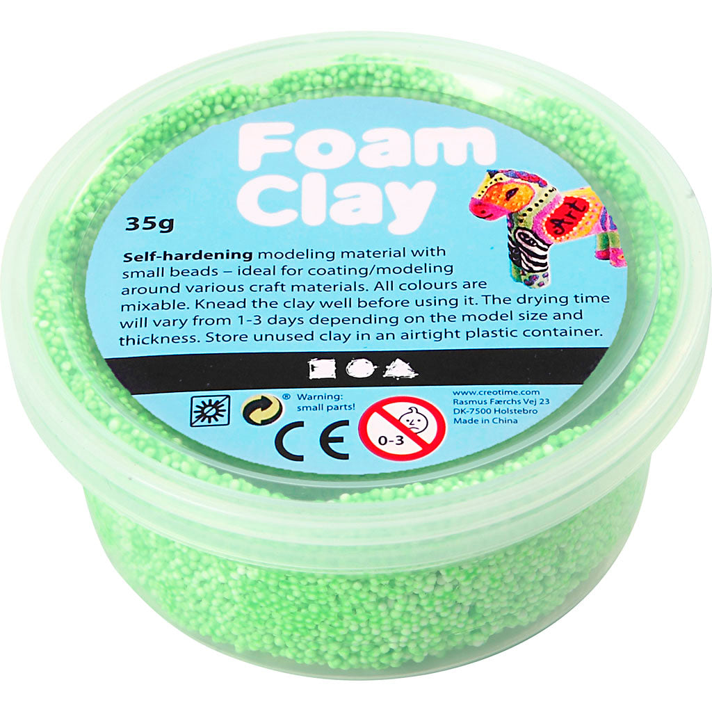 Foam Clay®, neon green, 35 g/ 1 tub
