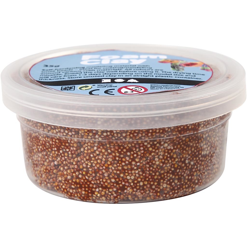 Foam Clay®, brown, 35 g/ 1 tub [HOB-78955]