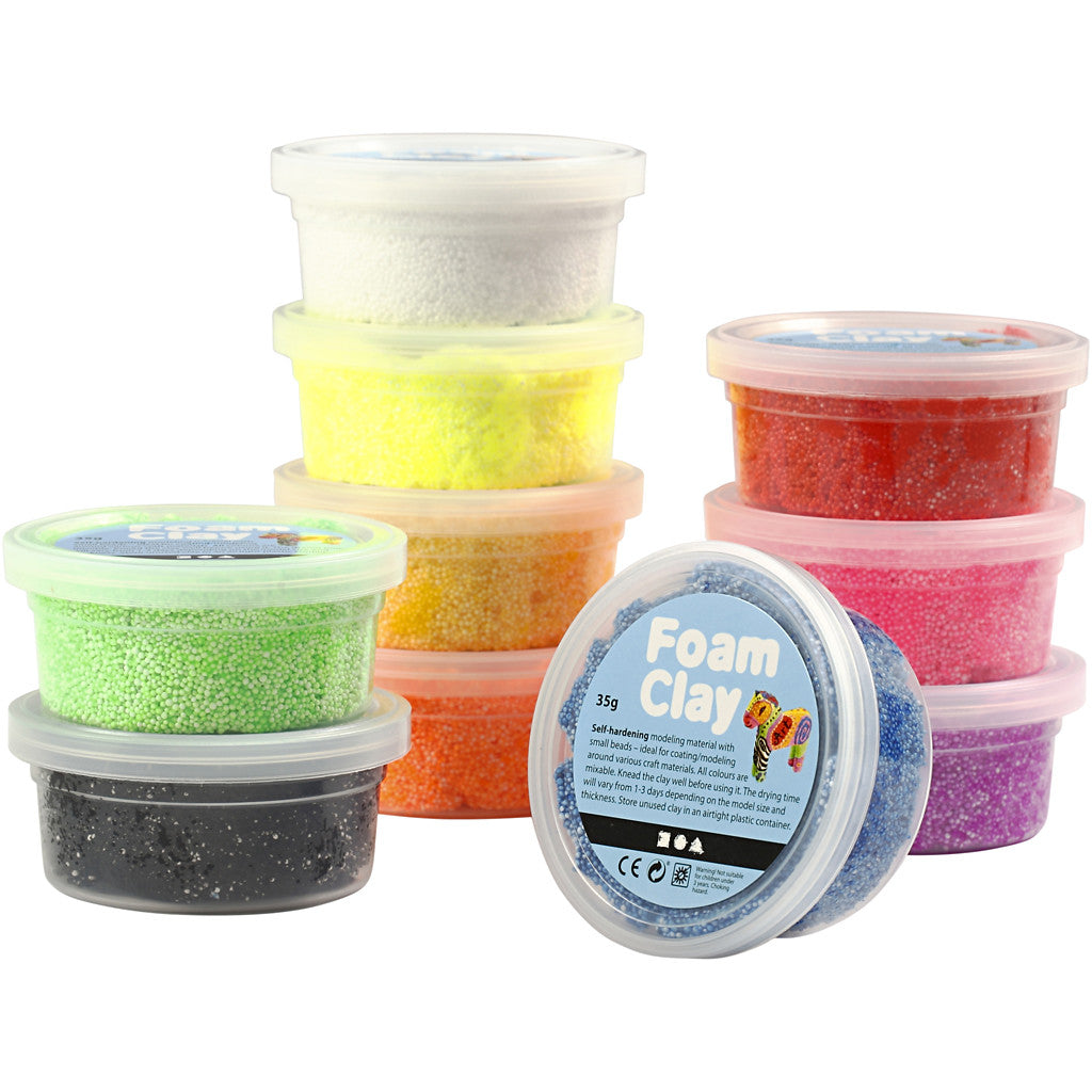 Foam Clay®, assorted colours, 10x12 tub/ 1 pack [HOB-78956]