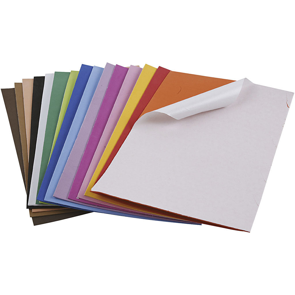Foam Sheets, self-adhesive, A4, sheet 210x297 mm, thickness 2 mm, 30 ass sheets/ 1 pack [HOB-79026]