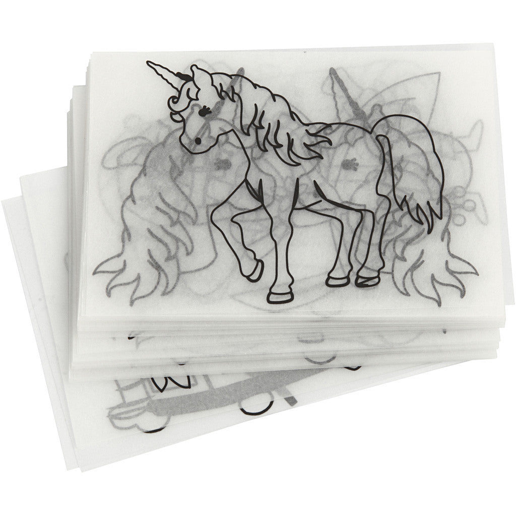 Shrink plastic sheets with motifs, sheet 10,5x14,5 cm, thickness 0,3 mm, 36 sheet/ 1 pack [HOB-79072]