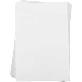 Shrink Plastic Sheets, sheet 20x30 cm, thickness 0,3 mm, matt white, 100 sheet/ 1 pack [HOB-79089]