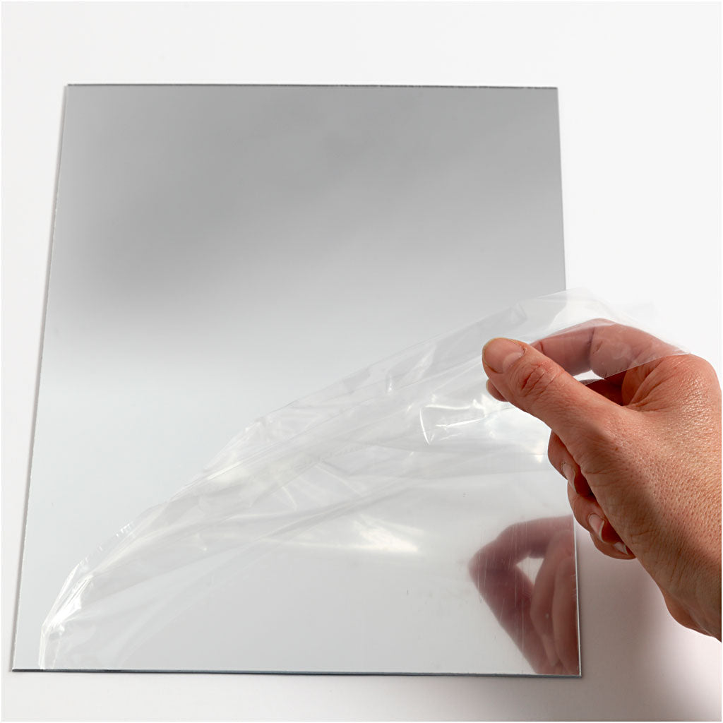 Plastic Mirror, sheet 29,5x21 cm, thickness 1,1 mm, 1 sheet [HOB-790940]
