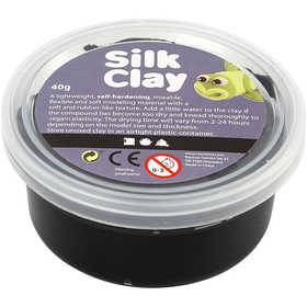 Silk Clay®, black, 40 g/ 1 tub [HOB-79102]
