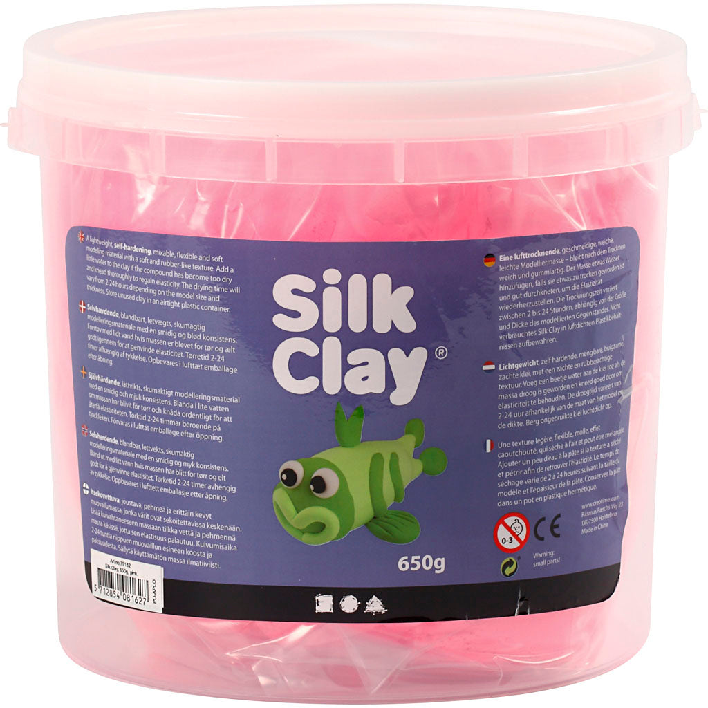 Silk Clay®, pink, 650 g/ 1 bucket [HOB-79152]