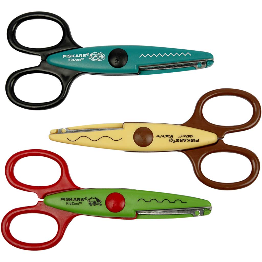 Fiskars Kidzors Paper Edgers, 3 pc/ 1 pack [HOB-8231]