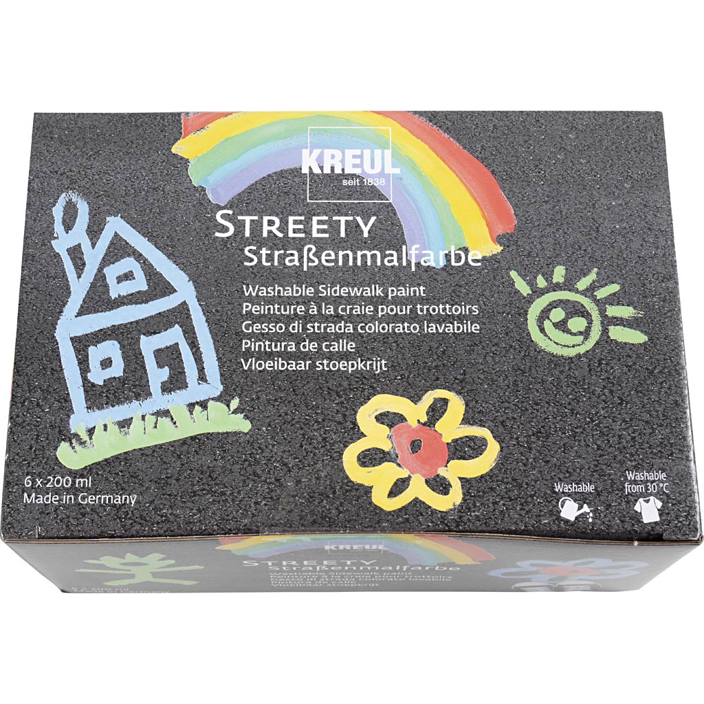 Sidewalk Chalk Paint, 6x200 ml/ 1 pack [HOB-900595]