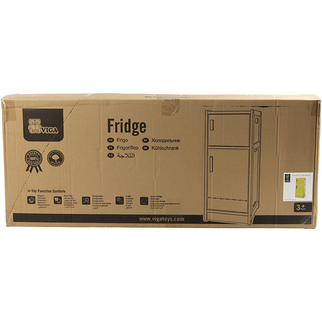 VIGA play fridge, size 40x92x36 cm, 1 pc [HOB-907705]