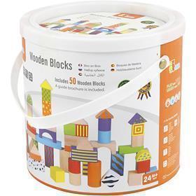 VIGA wooden blocks, size 3 cm, 50 parts/ 1 set [HOB-907729]