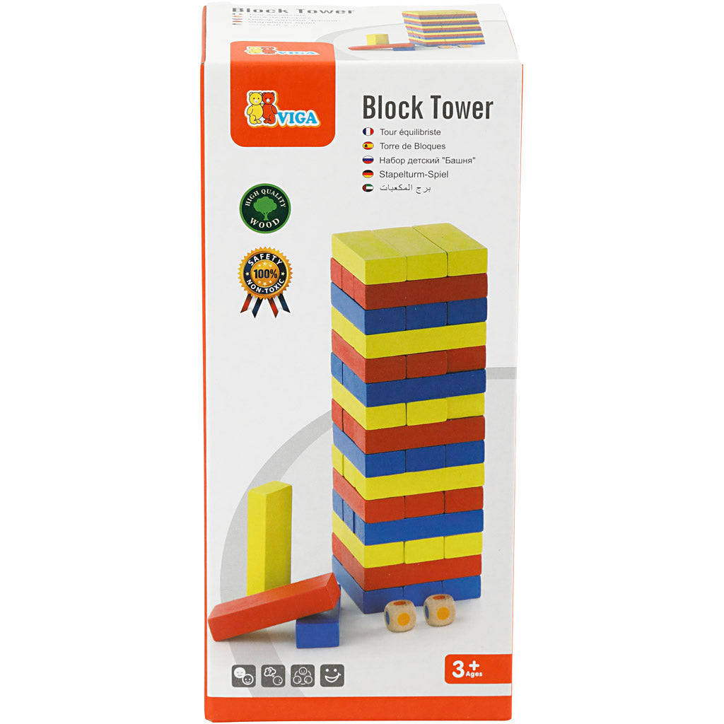 VIGA stacking tower game, 1 set [HOB-907763]