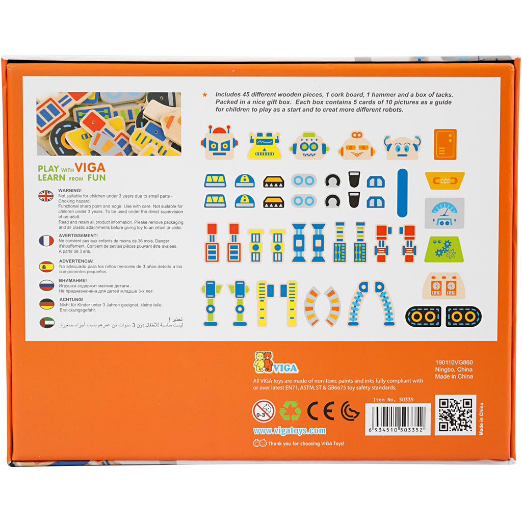 VIGA hammer mosaic set, Robot, size 23x18 cm, 1 pc [HOB-907771]