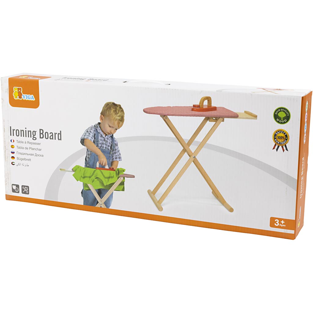 VIGA wooden play ironing board, size 61x51x30 cm, 1 pc [HOB-907797]