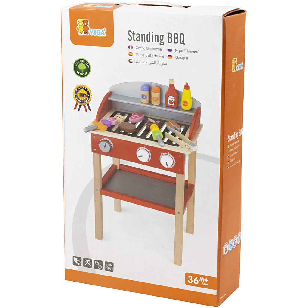 VIGA wooden barbecue, size 39x60x26 cm, 1 pc [HOB-908480]