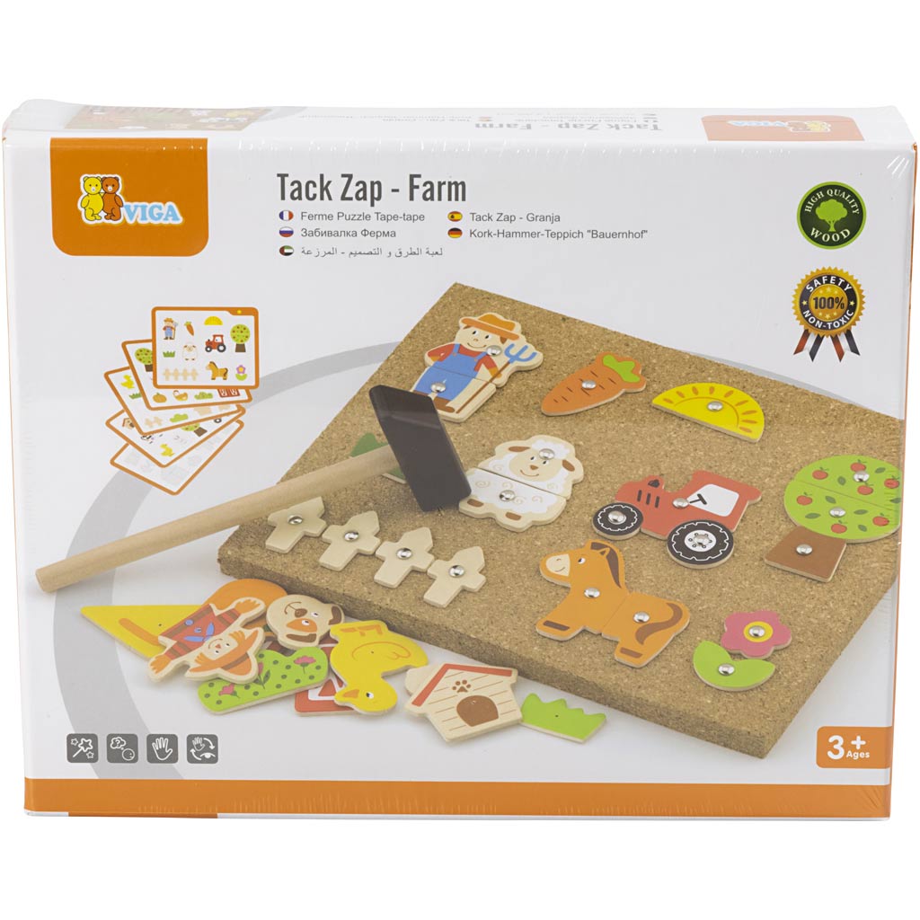 VIGA hammer mosaic set, Farm, size 23x18 cm, 1 pc [HOB-908545]
