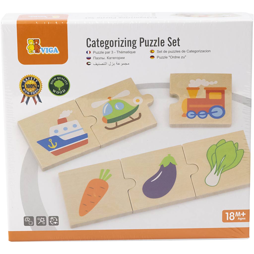 VIGA Jigsaw Puzzle, 8 parts/ 1 set [HOB-908547]