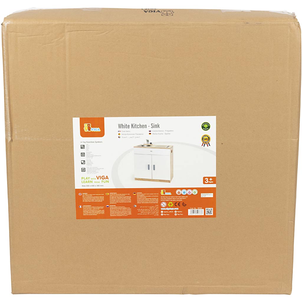 VIGA play sink, H: 55 cm, D. 36 cm, W: 65 cm, 1 pc [HOB-908573]